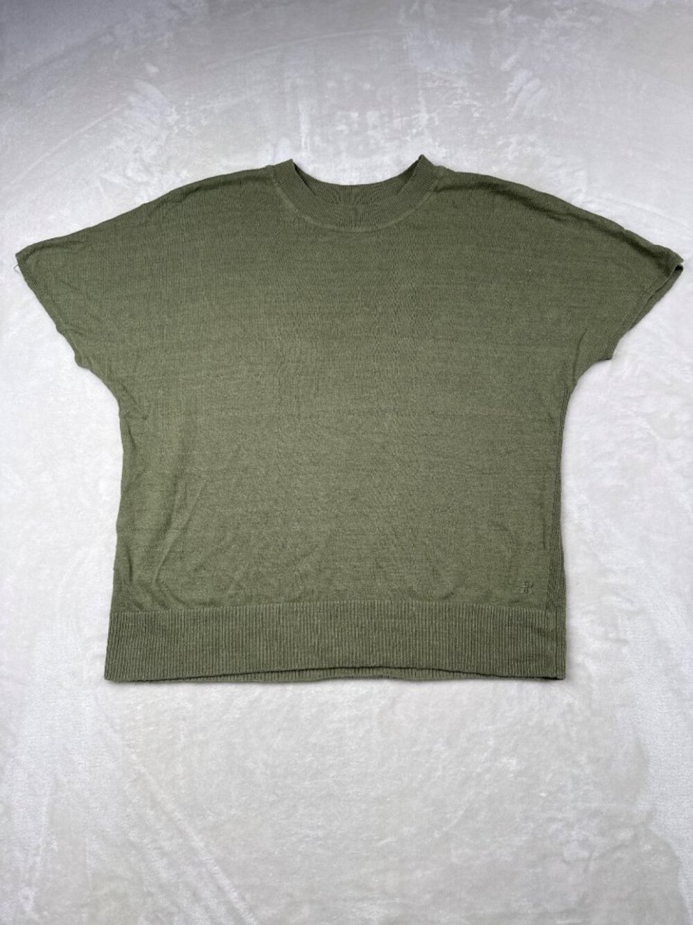 Banana Republic Green Linen Blend Sweater Top Size Large